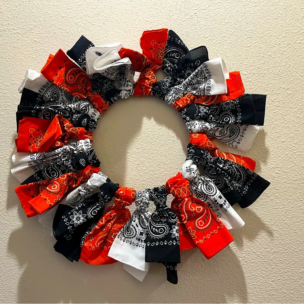 Halloween or Harley Davidson Wreath
